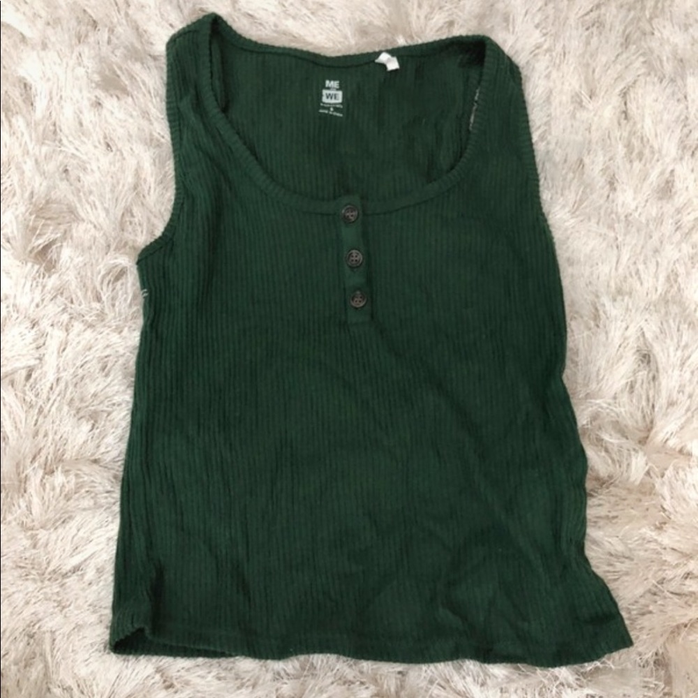 Pacsun dark green tank
